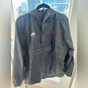 Air Jordan black and grey windbreaker